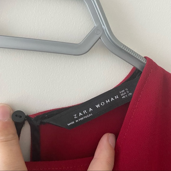 Red Zara blouse - Picture 4 of 5